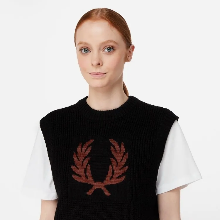 FRED PERRY  |Casual Style Sleeveless Street Style Plain High-Neck Logo