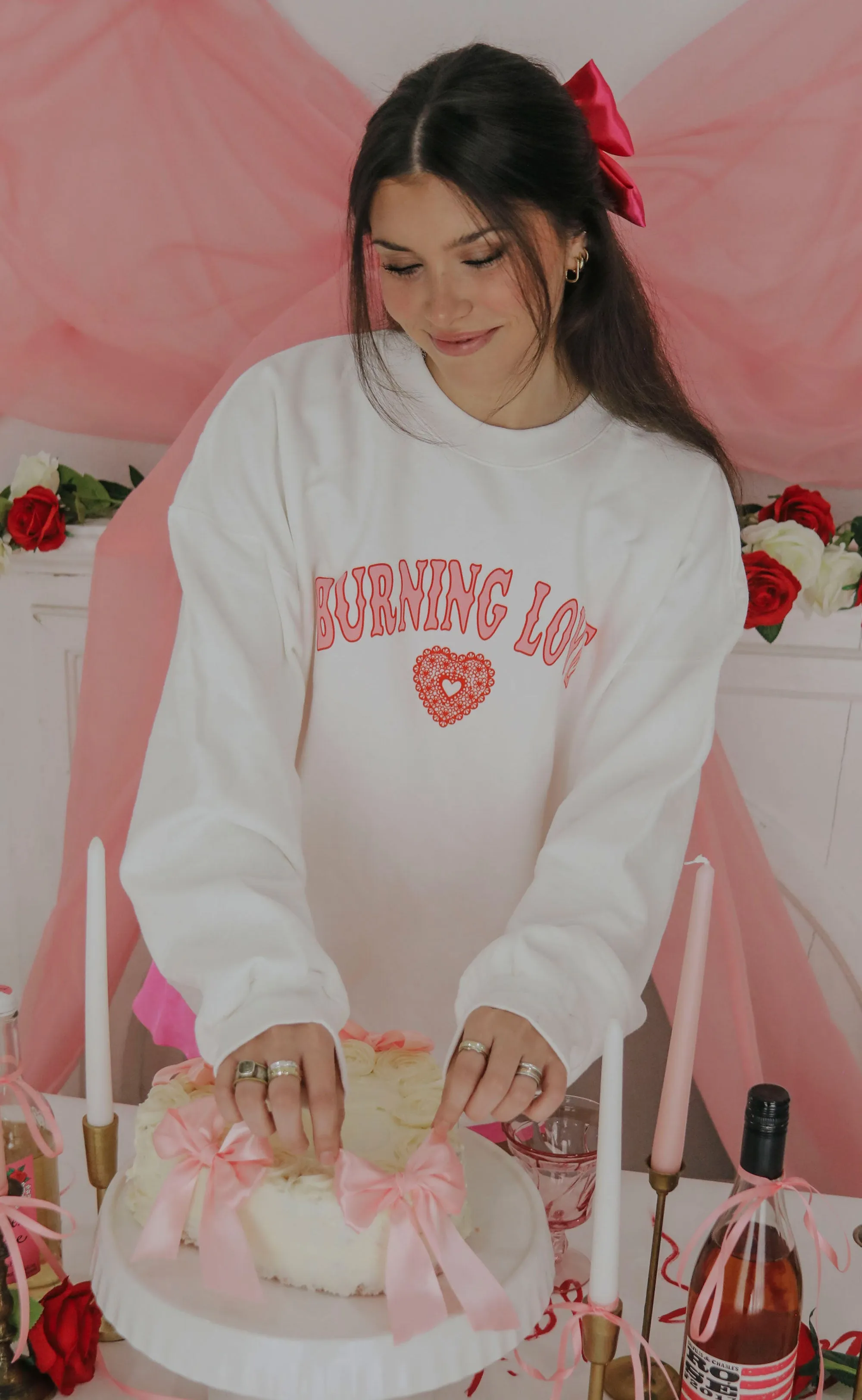 Friday and Saturday Burning Love Sweatshirt.