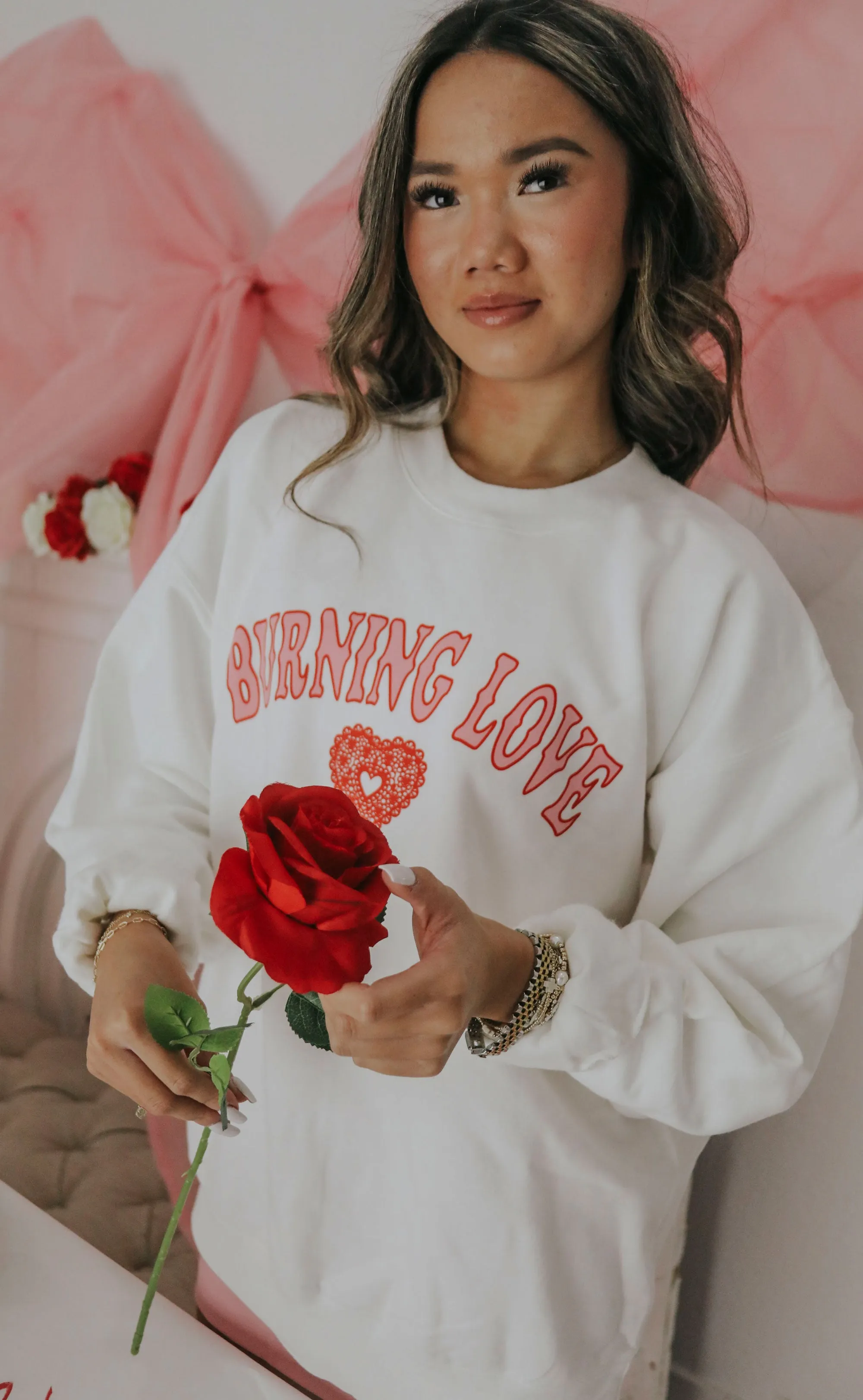 Friday and Saturday Burning Love Sweatshirt.