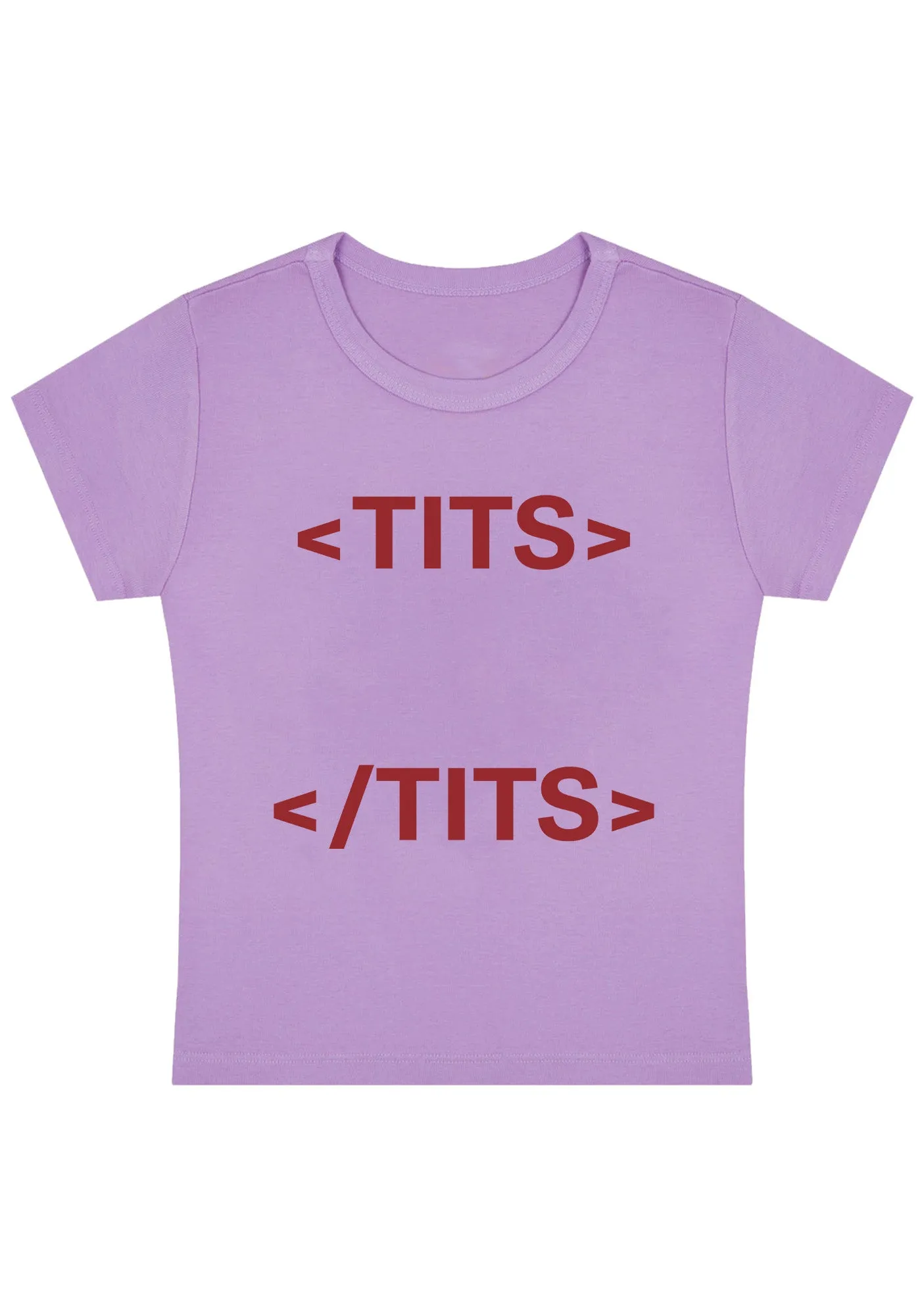 Hashtag Tites Y2K Baby Tee