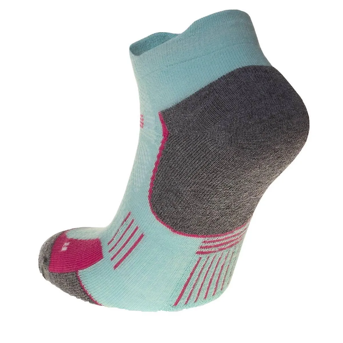 Hilly Supreme Socklet Med Socks - Aquamarine/Grey Marl