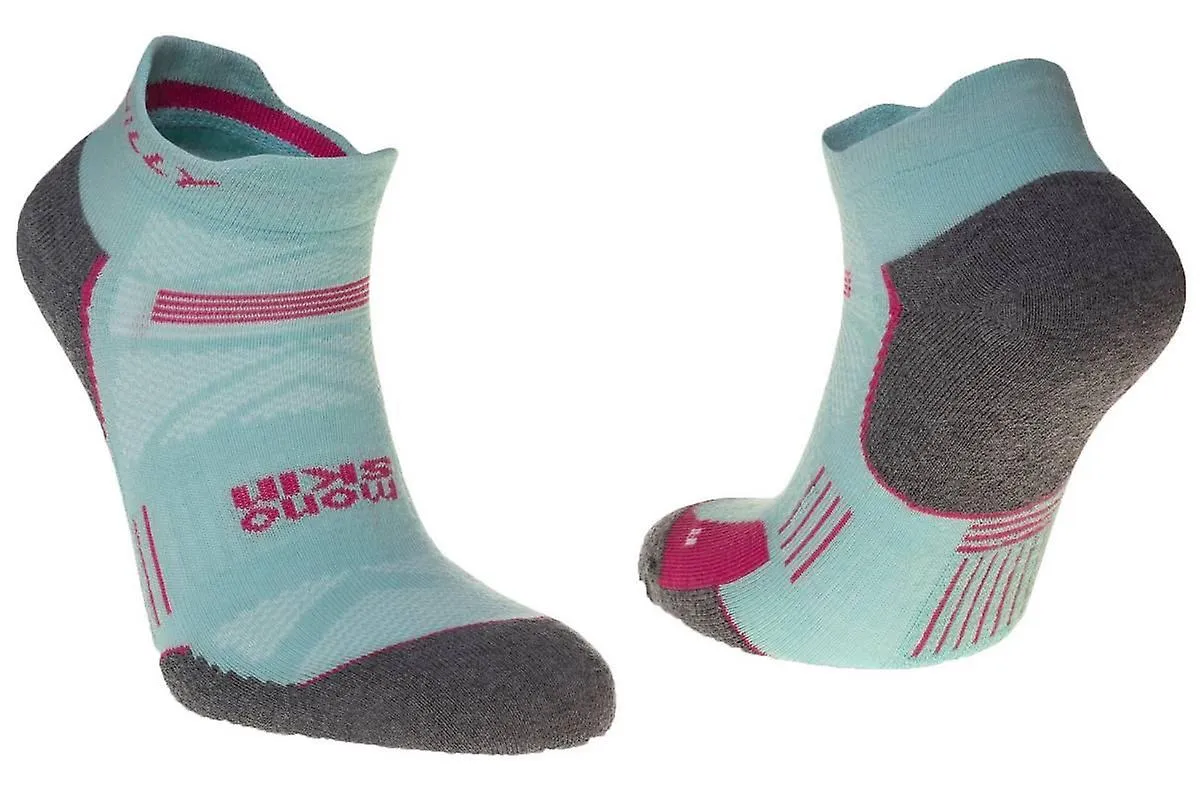 Hilly Supreme Socklet Med Socks - Aquamarine/Grey Marl