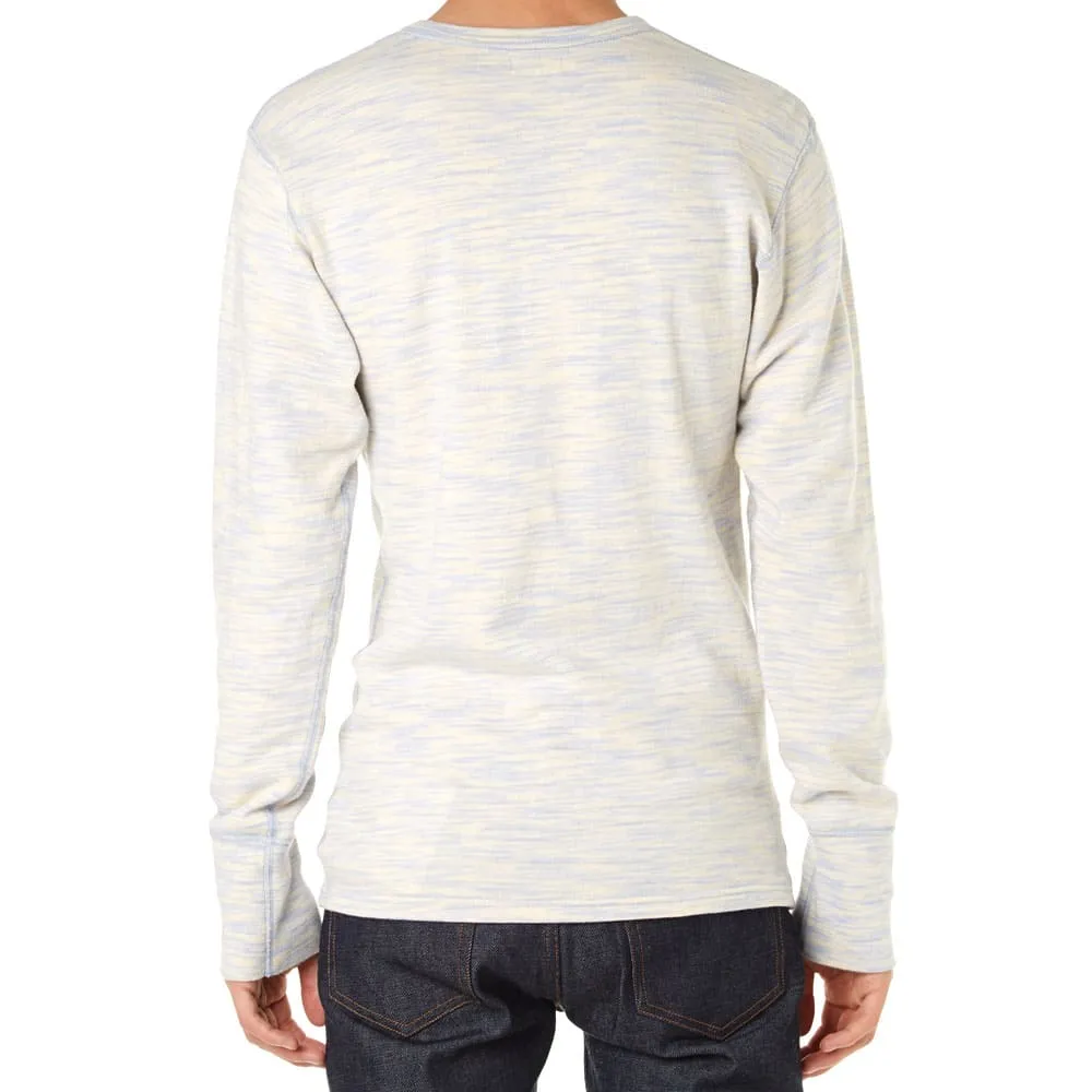 Homespun Long Sleeve Camp TeeBlue