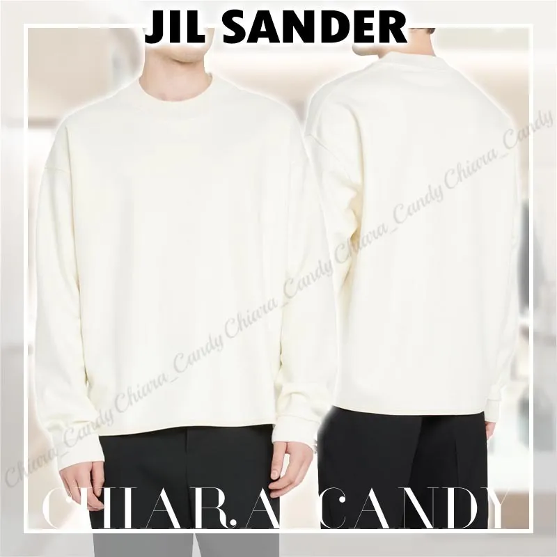 Jil Sander  |Crew Neck Wool Street Style Long Sleeves Plain Designers