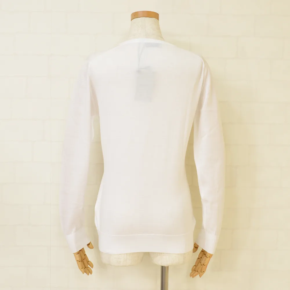 JOHN SMEDLEY  |Casual Style Long Sleeves Plain Cotton Medium Office Style