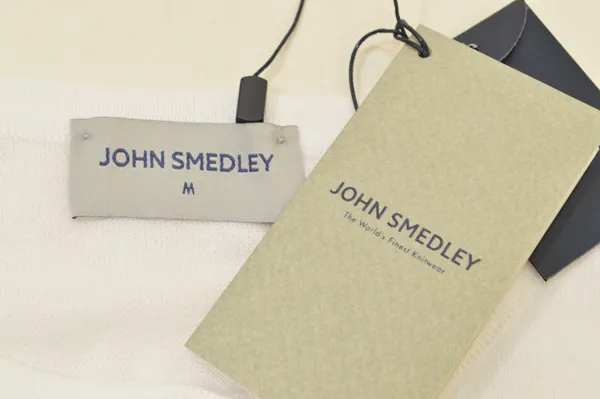 JOHN SMEDLEY  |Casual Style Long Sleeves Plain Cotton Medium Office Style