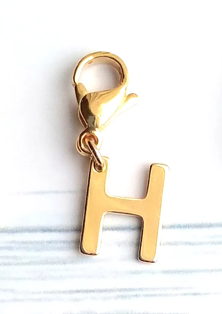 Letter H Charm