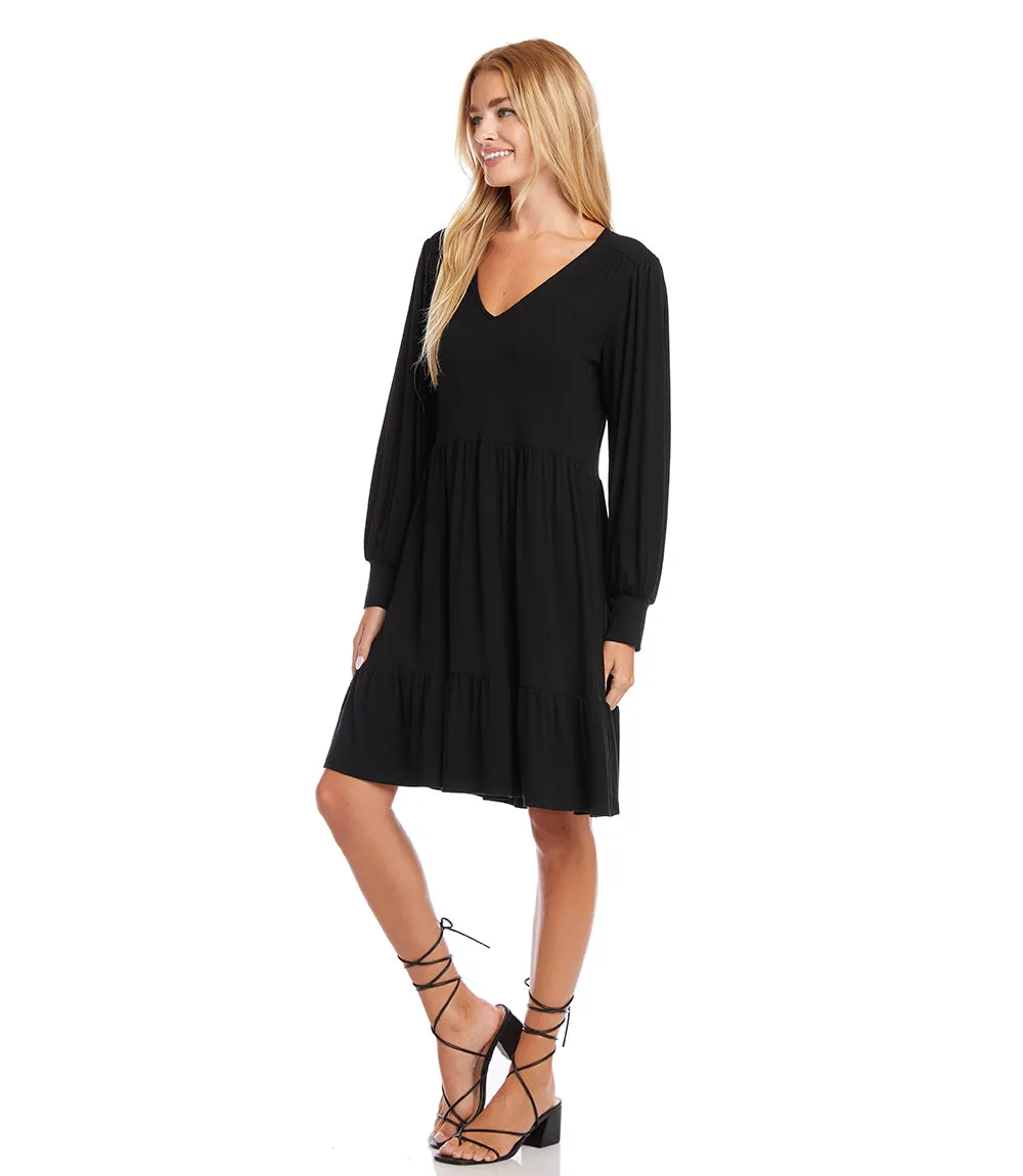 Long Sleeve Tiered Dress