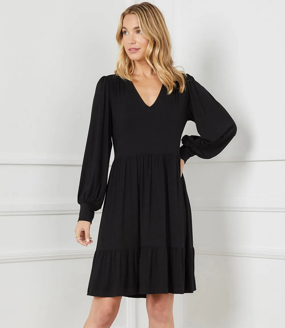 Long Sleeve Tiered Dress