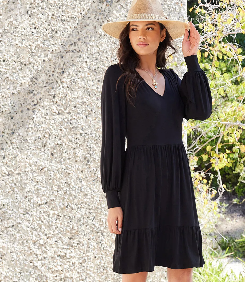 Long Sleeve Tiered Dress