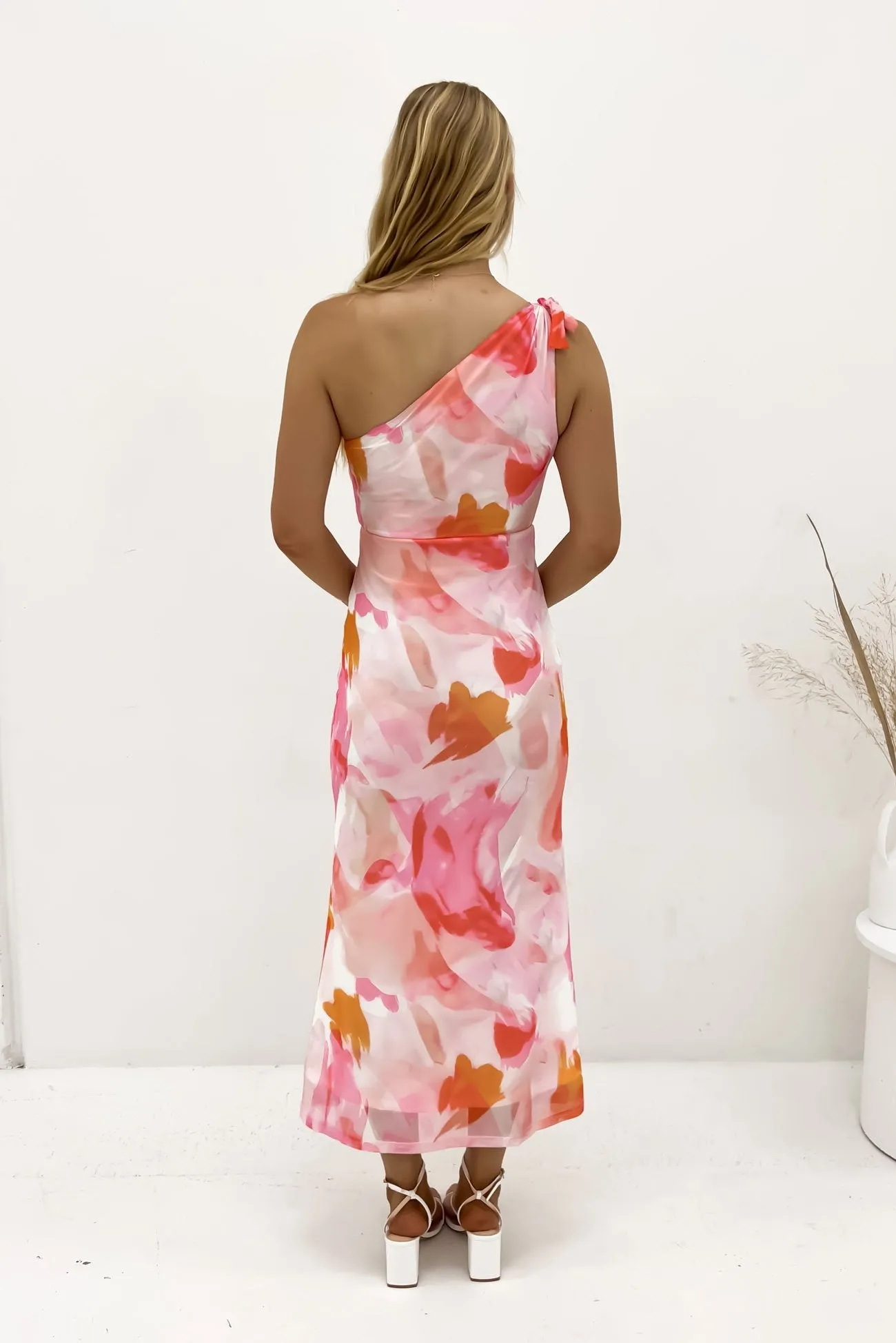 Maggie Midi Dress Pink Gelato