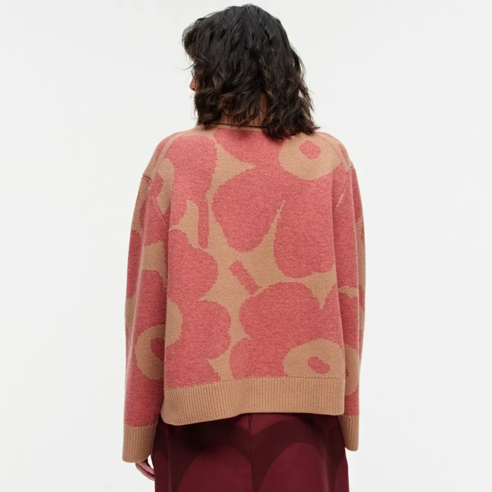 marimekko  |Flower Patterns Casual Style Wool Street Style Long Sleeves