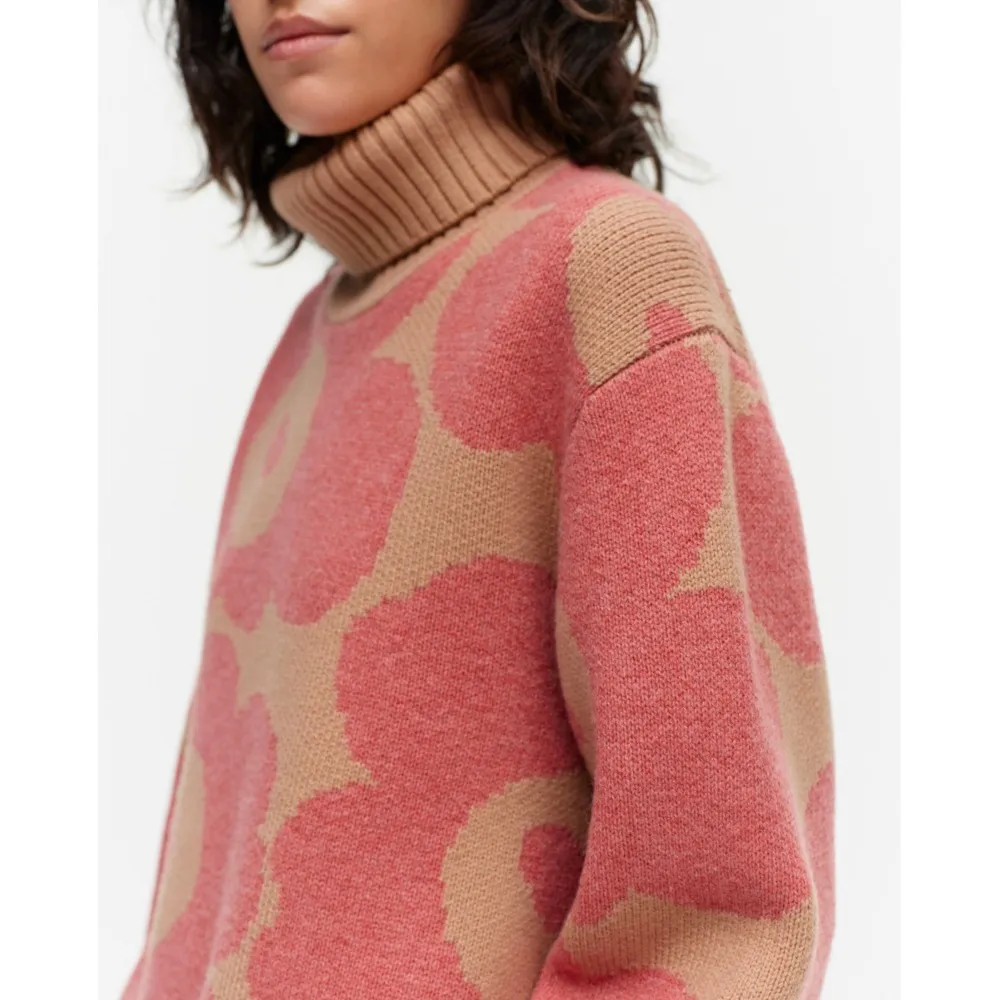 marimekko  |Flower Patterns Casual Style Wool Street Style Long Sleeves