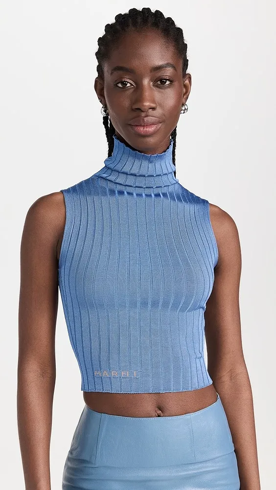 Marni   Turtleneck Sleeveless Sweater 