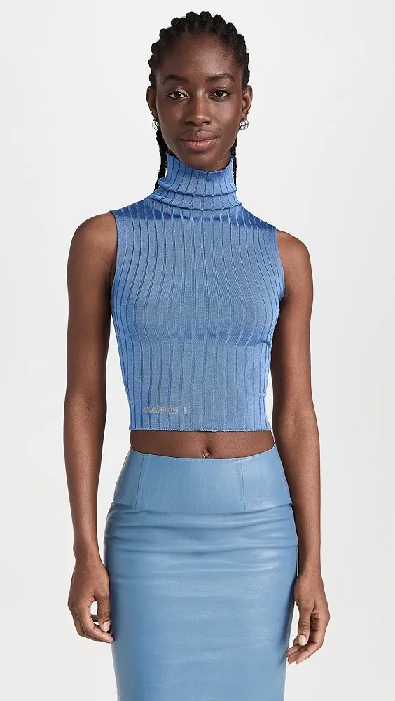 Marni   Turtleneck Sleeveless Sweater 