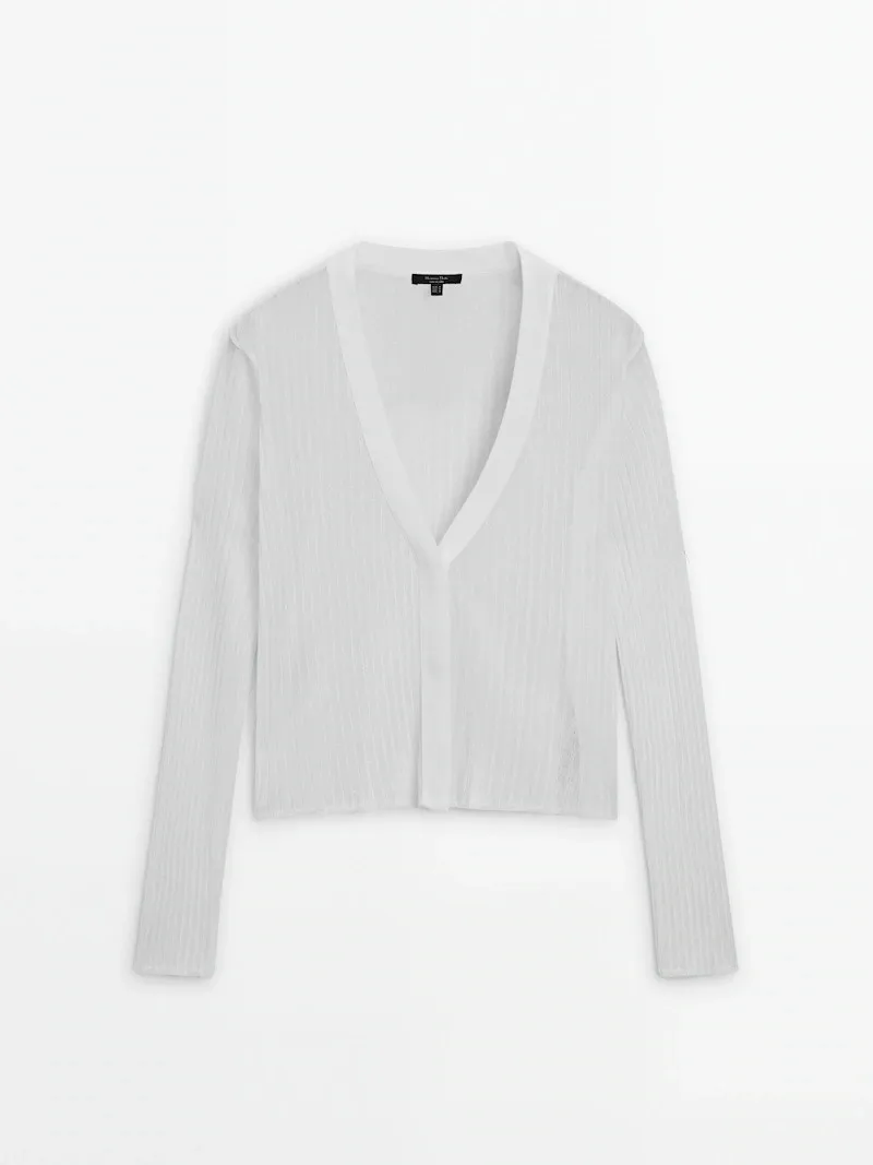 Massimo Dutti  |Casual Style Long Sleeves Plain Office Style Elegant Style