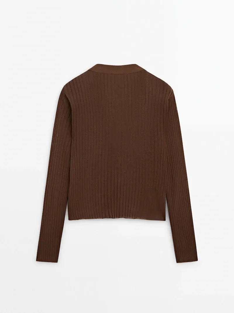 Massimo Dutti  |Casual Style Long Sleeves Plain Office Style Elegant Style