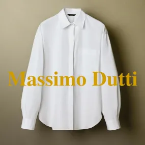 Massimo Dutti  |Casual Style Long Sleeves Plain Shirts & Blouses