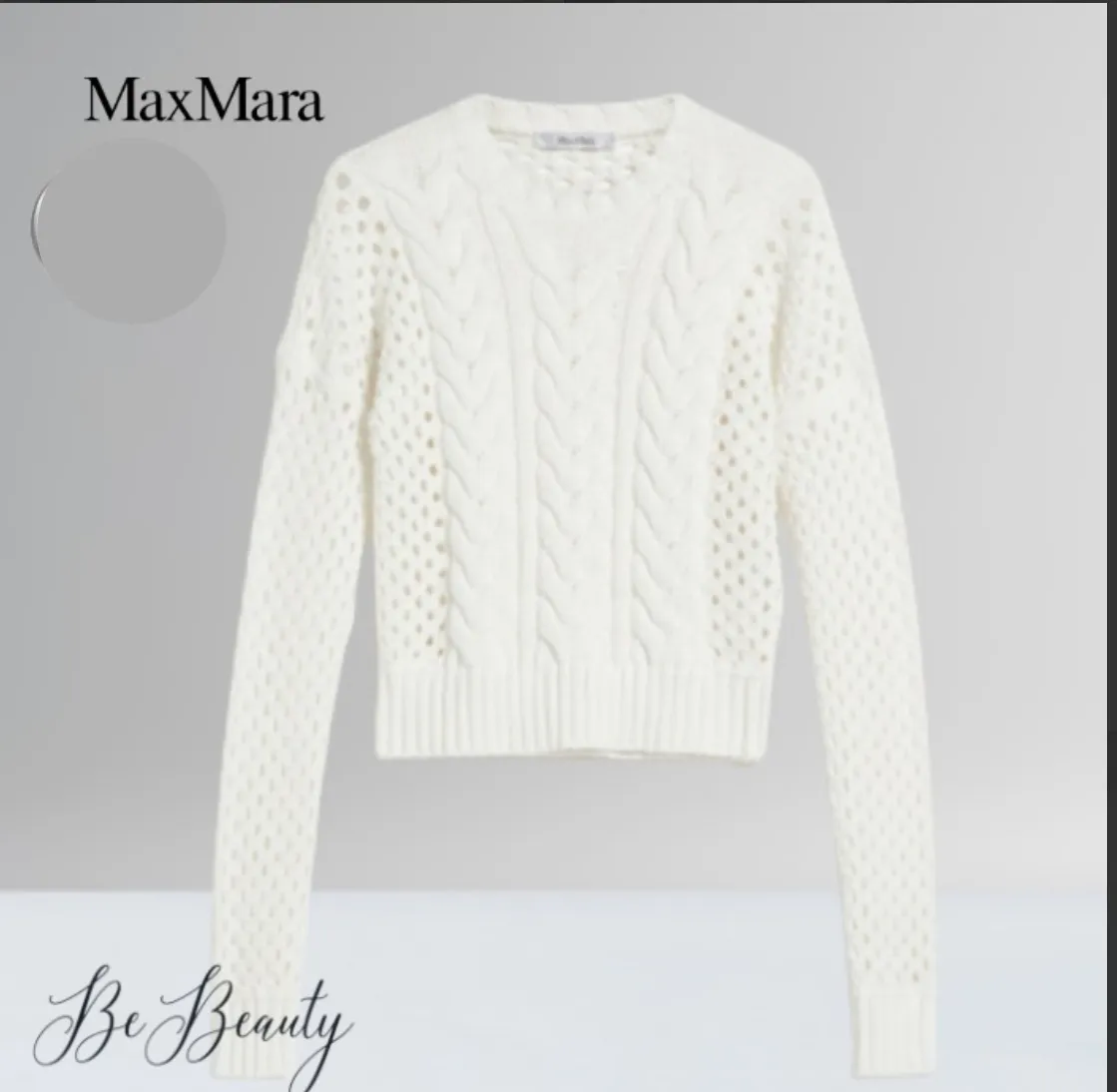 MaxMara  |Casual Style Long Sleeves Plain Cotton Party Style