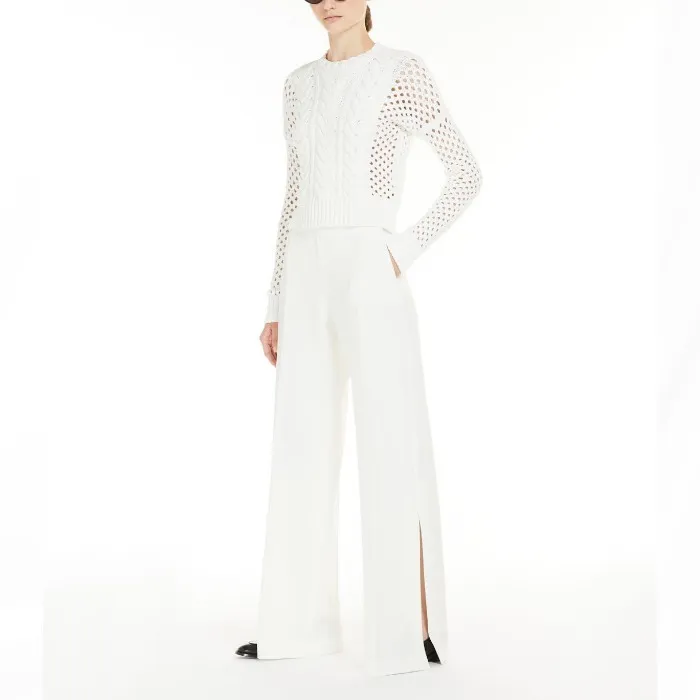 MaxMara  |Casual Style Long Sleeves Plain Cotton Party Style