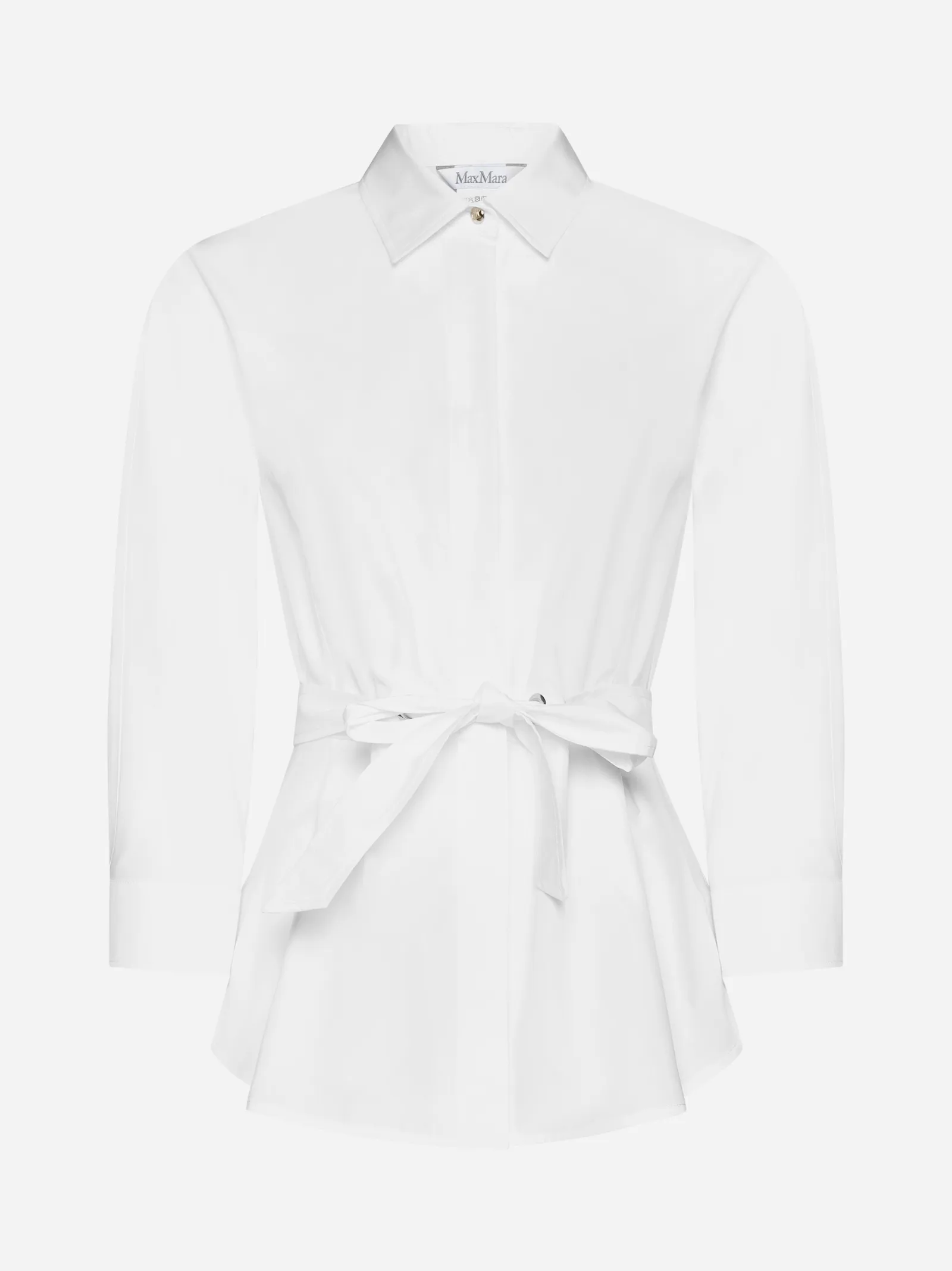 MaxMara  |Casual Style Peplum Cropped Plain Cotton Medium Party Style