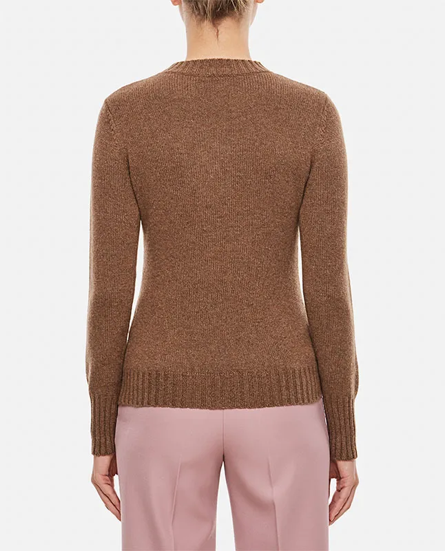 MaxMara  |Casual Style Wool Long Sleeves Plain Office Style