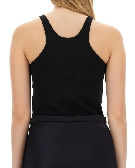 MaxMara  |Halter neck top in vanisé wool