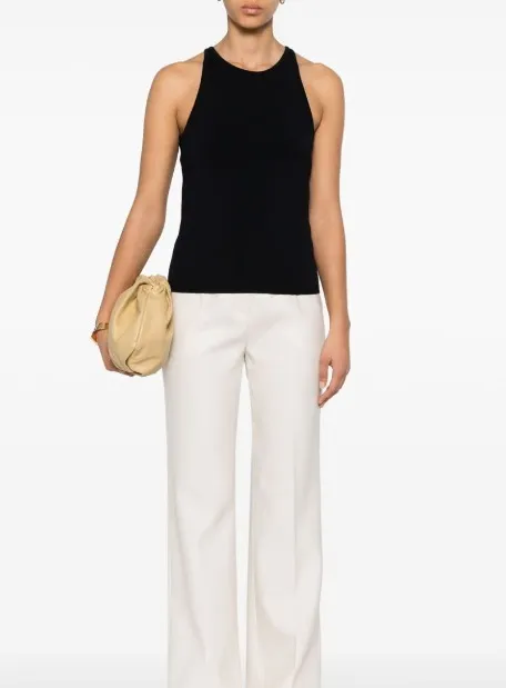 MaxMara  |Halter neck top in vanisé wool