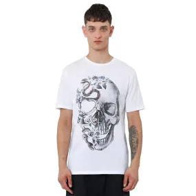 Men's Religion 13bssn03 Skull Of Snake Graphic Logo Print T-shirt