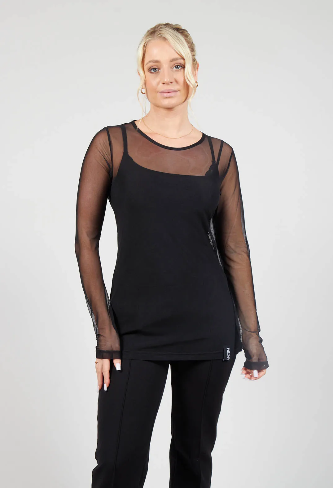 Mesh Long Sleeved Top