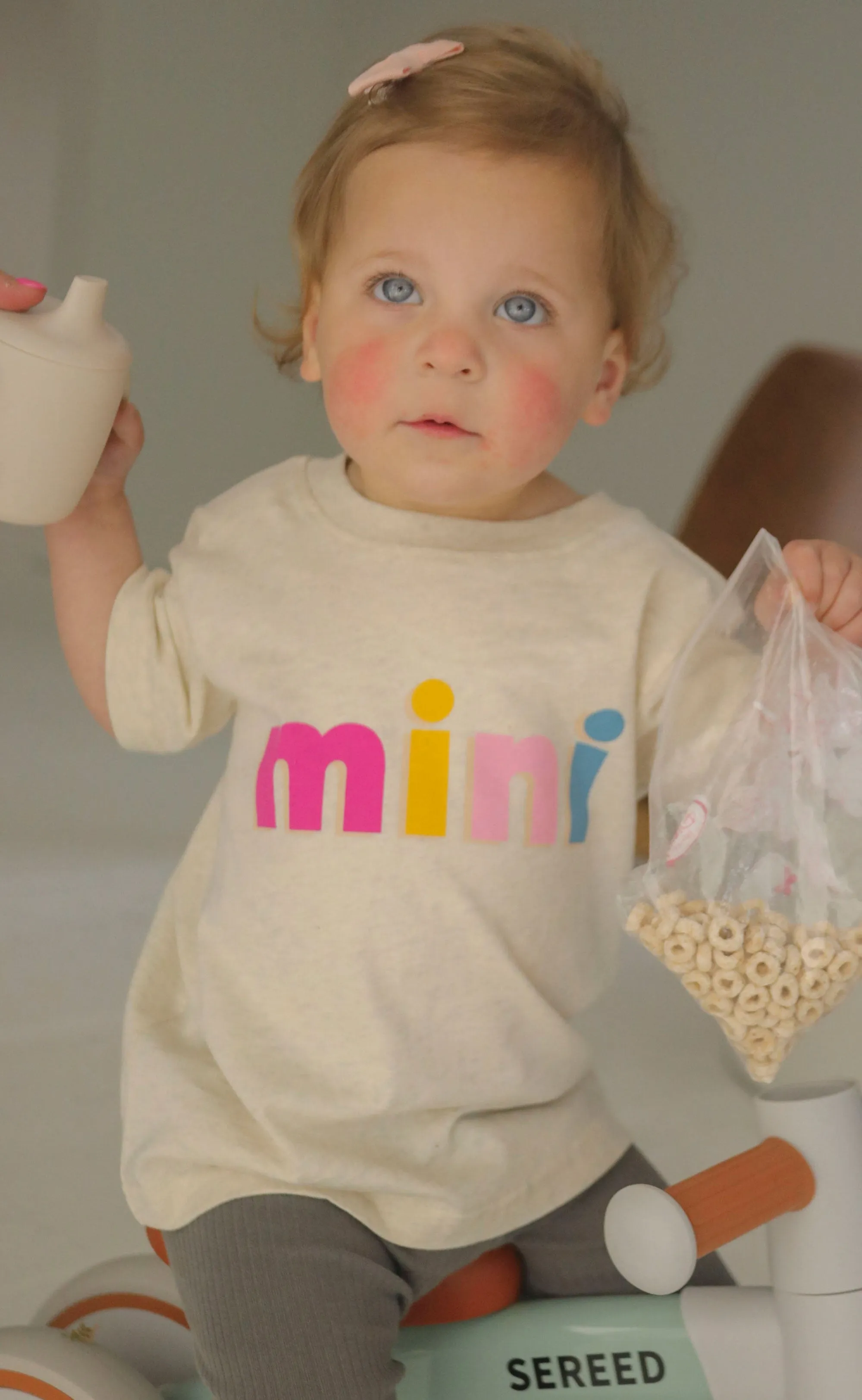 mini color block toddler tee - friday saturday