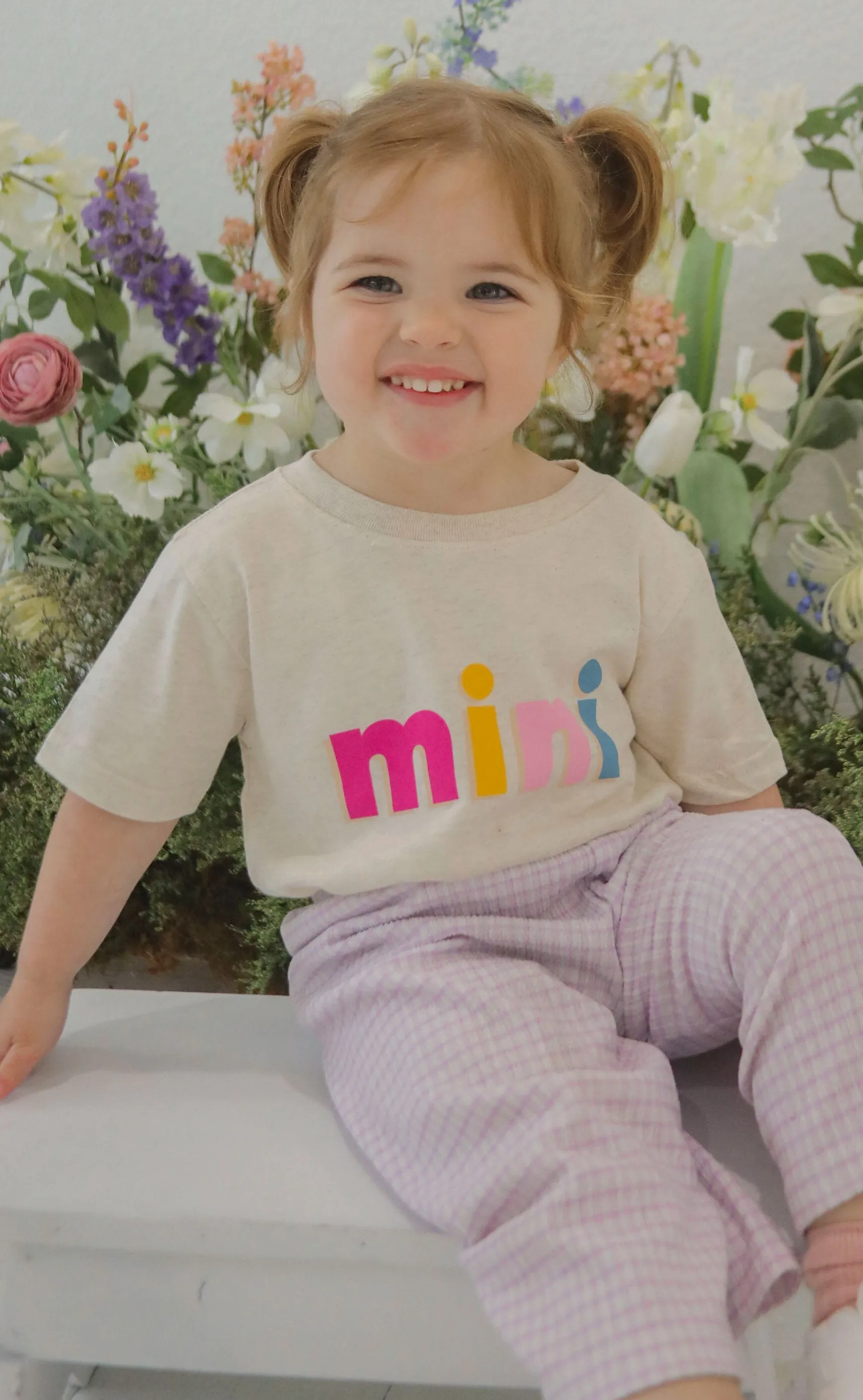 mini color block toddler tee - friday saturday