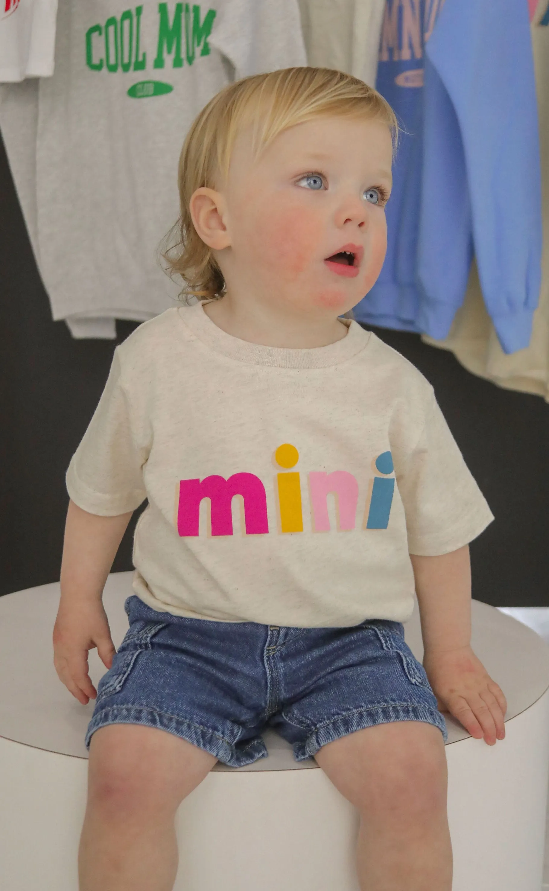 mini color block toddler tee - friday saturday