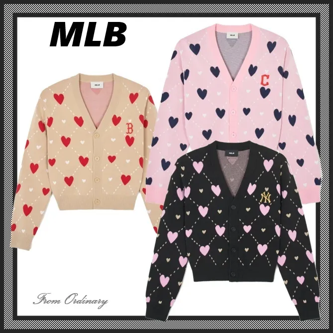 MLB Korea  |Casual Style Unisex Street Style Office Style Logo Cardigans