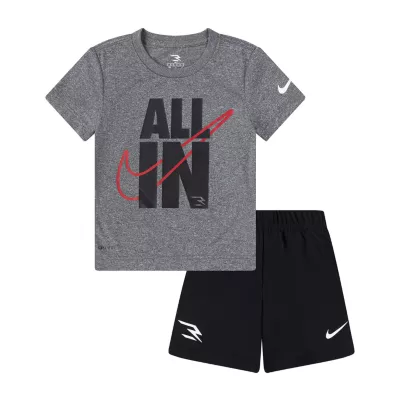 Nike 3BRAND by Russell Wilson Toddler Boys 2-pc. Short Set