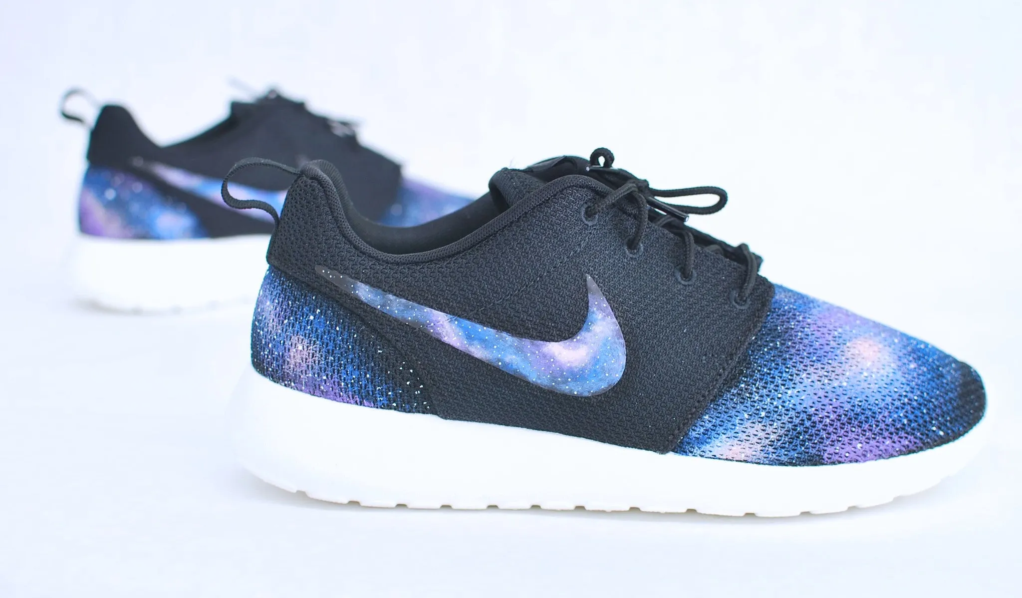 Nike Roshe One - Hand Painted Galaxy Sneakers