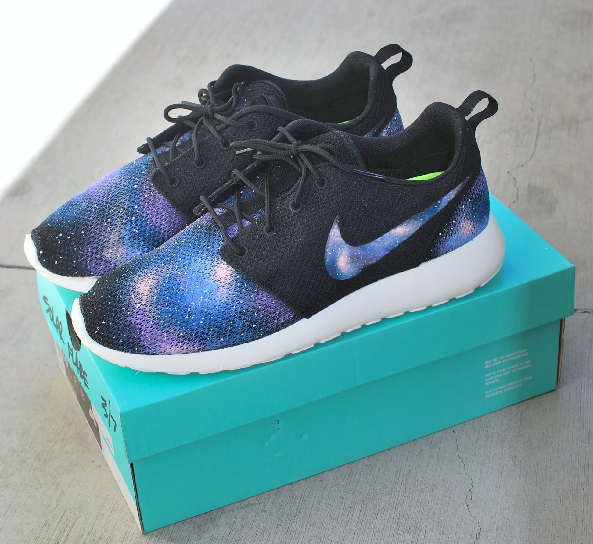 Nike Roshe One - Hand Painted Galaxy Sneakers