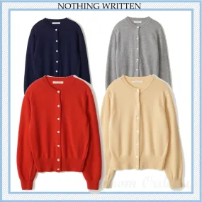 NOTHING WRITTEN  |Casual Style Street Style Office Style Cardigans