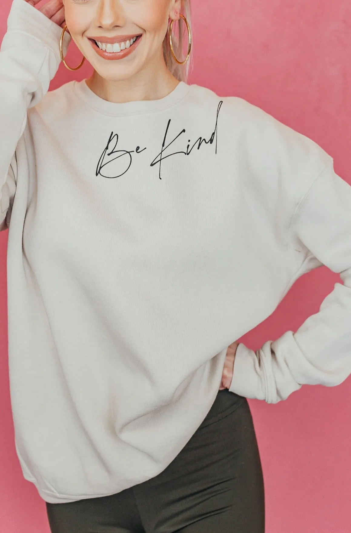 Oat Collective | Be Kind Graphic Sweatshirt