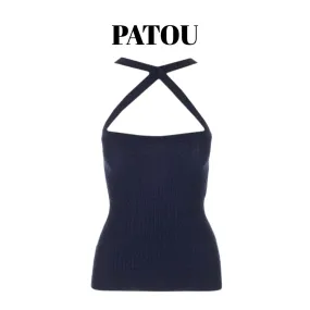 PATOU  |Wool Street Style Plain Tanks & Camisoles