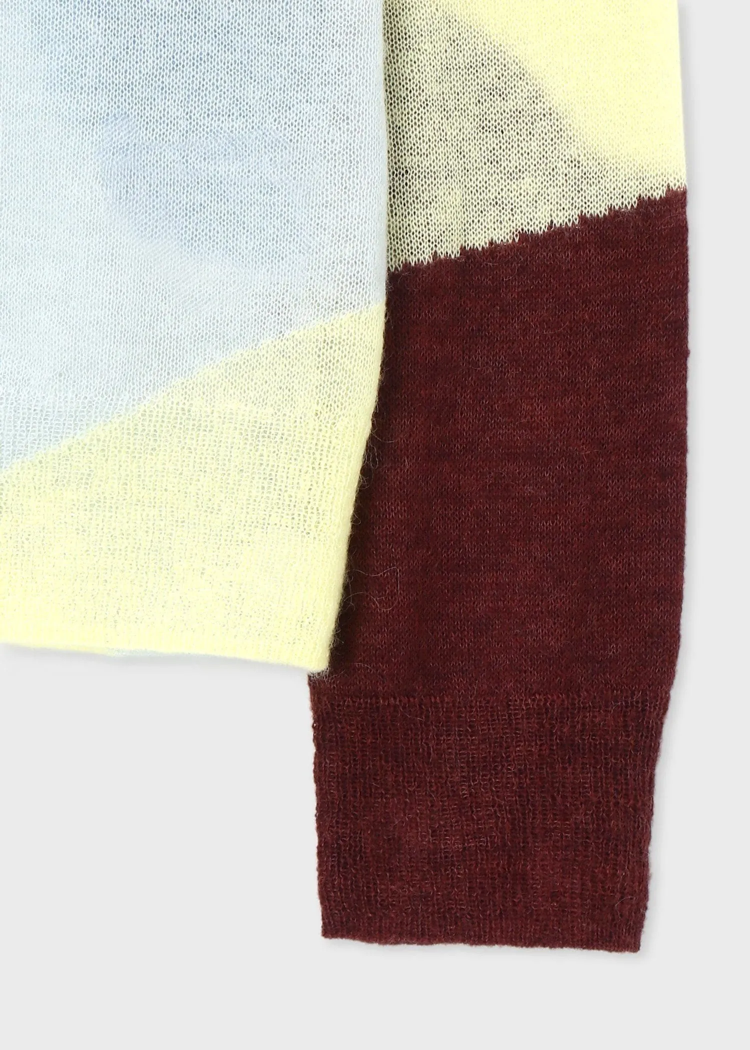 Paul Smith  |Crew Neck Stripes Casual Style Wool Nylon Blended Fabrics