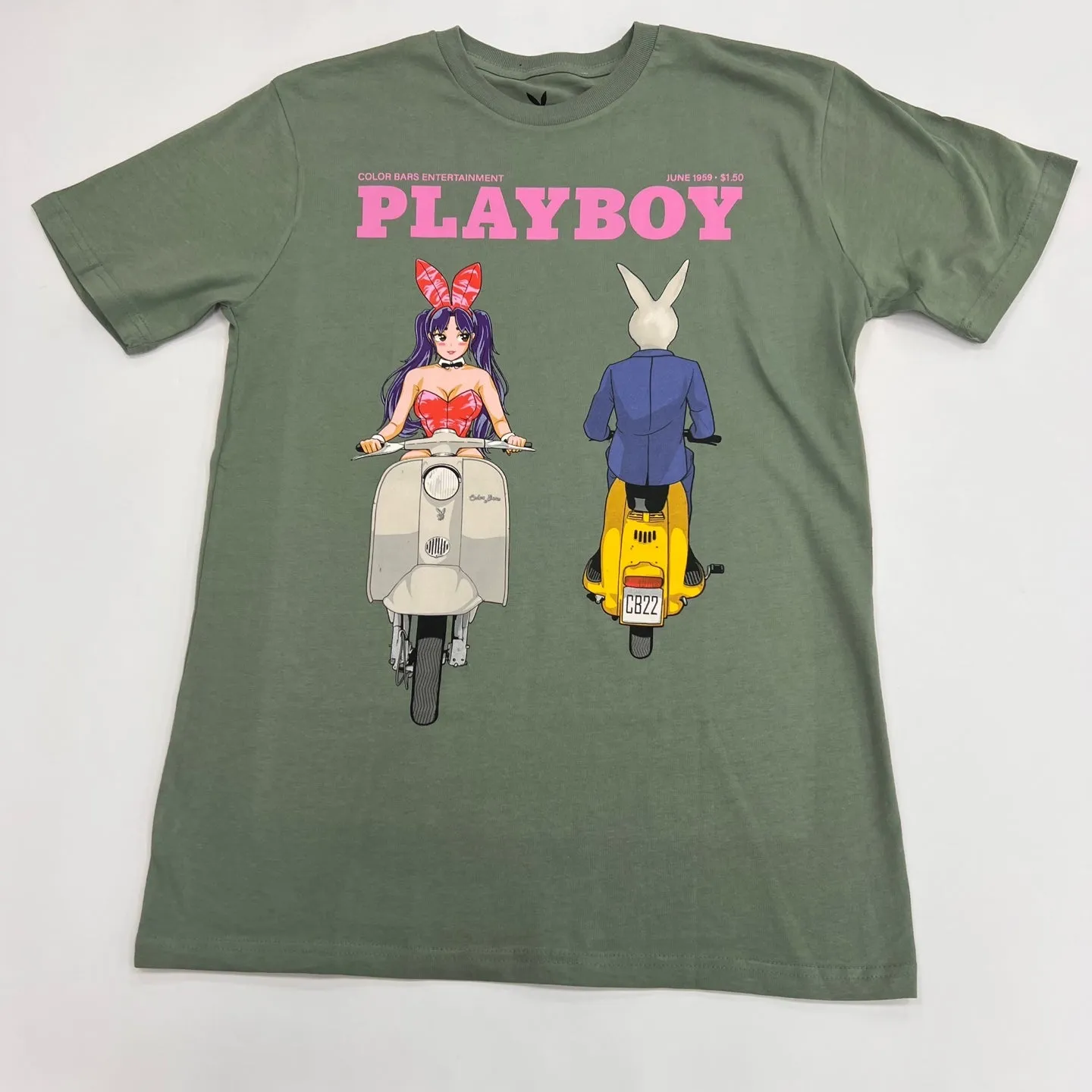 PLAYBOY Motor Bike Graphic T-Shirt