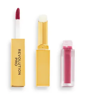 Revolution Pro - Dúo de labial líquido + bálsamo Supreme Stay 24HR - Thirst