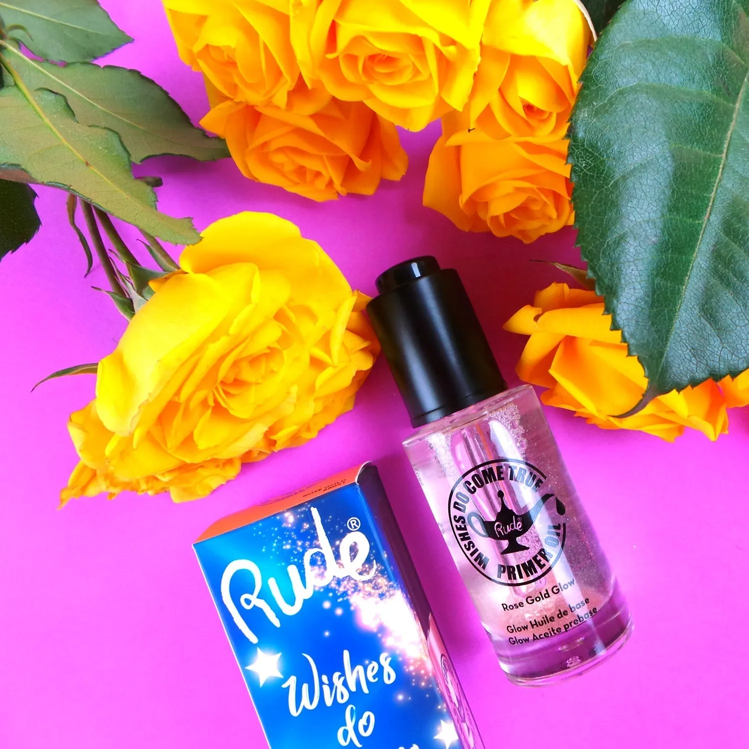 RUDE Wishes Do Come True Glow Primer Oil Rose Gold