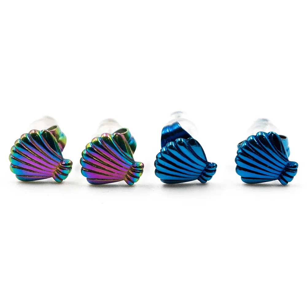 Seashell Studs