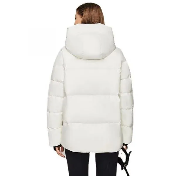 Short padded puffer coat for women