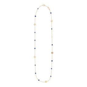 Signature Gem Necklace, Blue Sapphire, Mid-Length