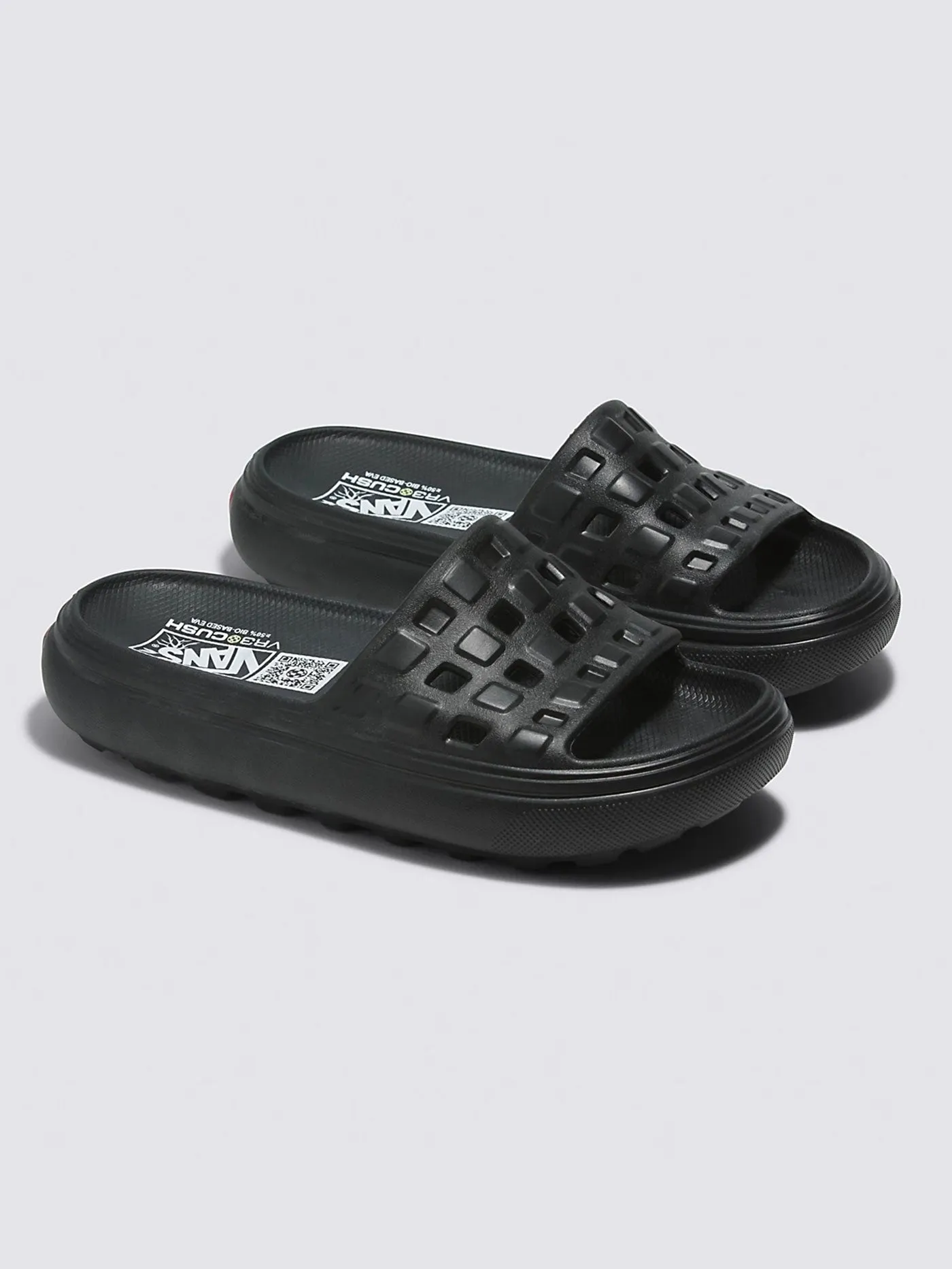 Slide-On VR3Cush Black Sandals