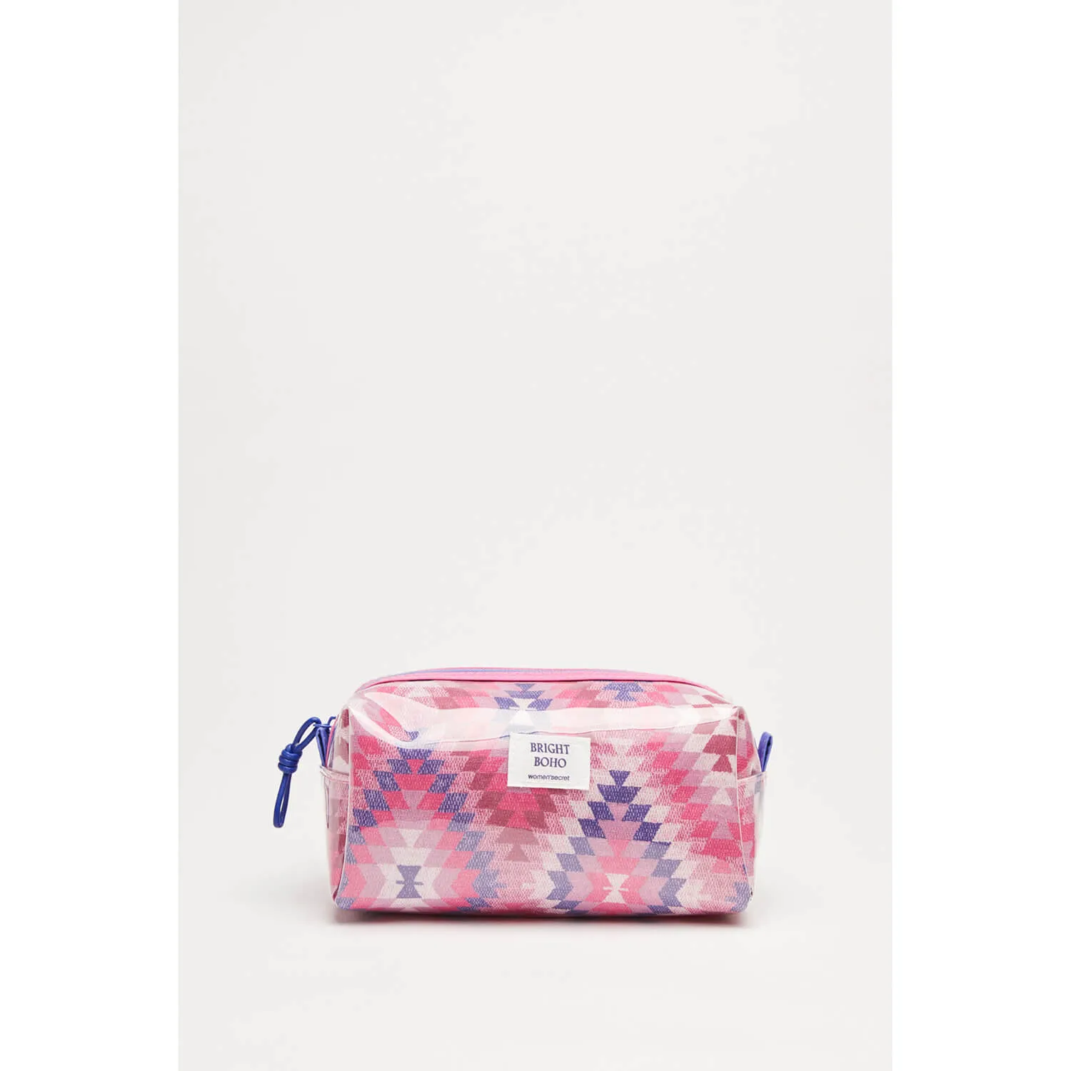 Small Ethnic Print PVC Vanity Case