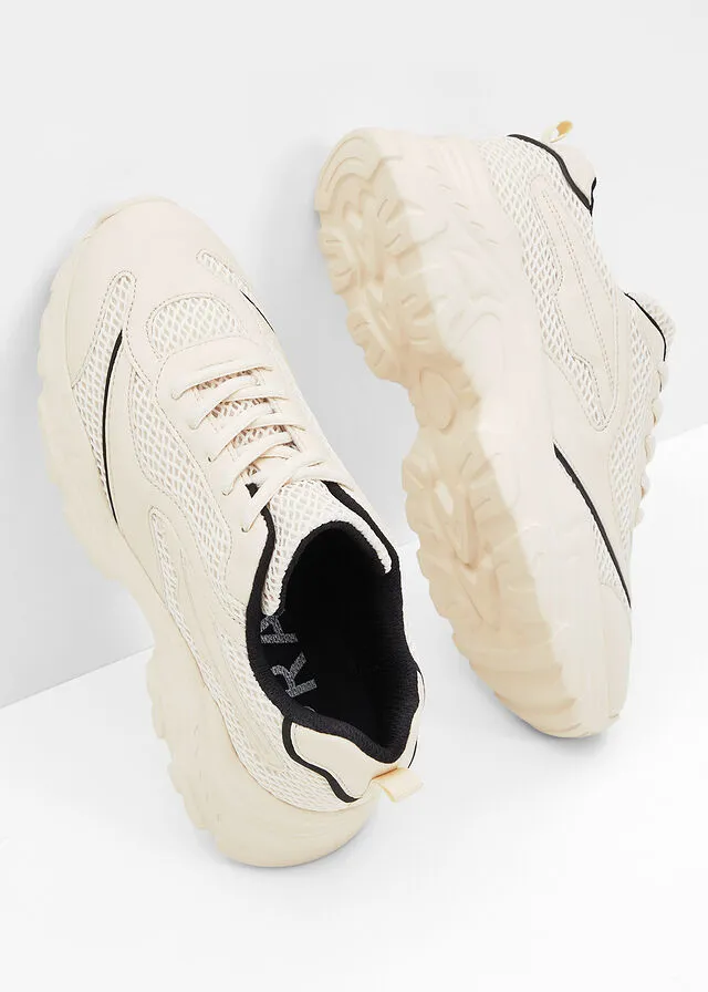 Sneakers bajos Beige